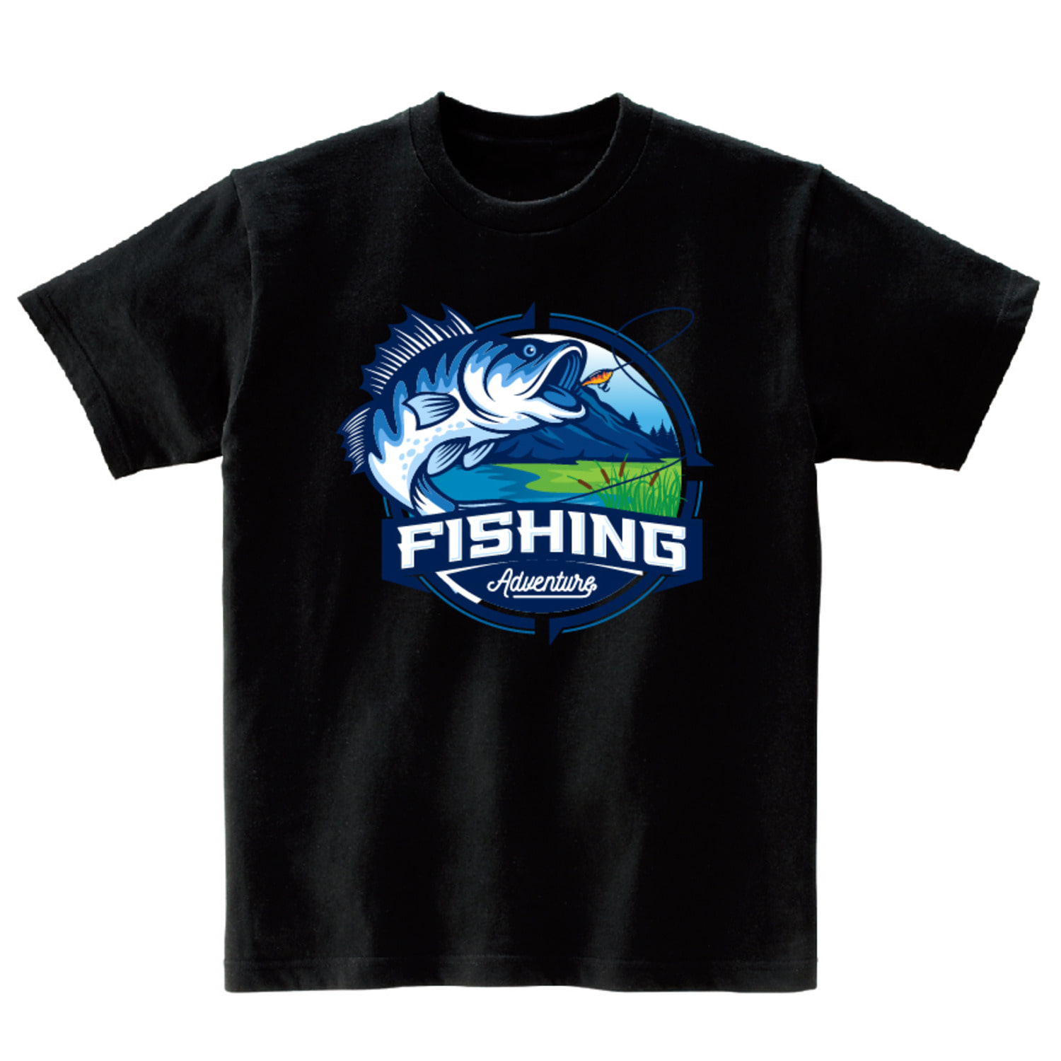 낚시 반팔 그래픽 티셔츠 기본 fish.03