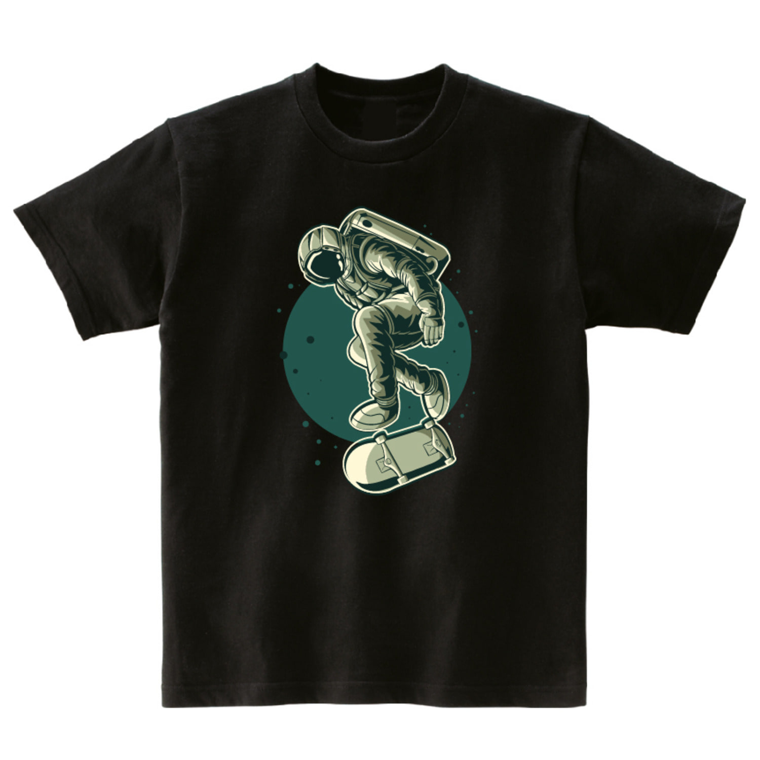 그린 우주인 반팔 그래픽 티셔츠 기본 health.70