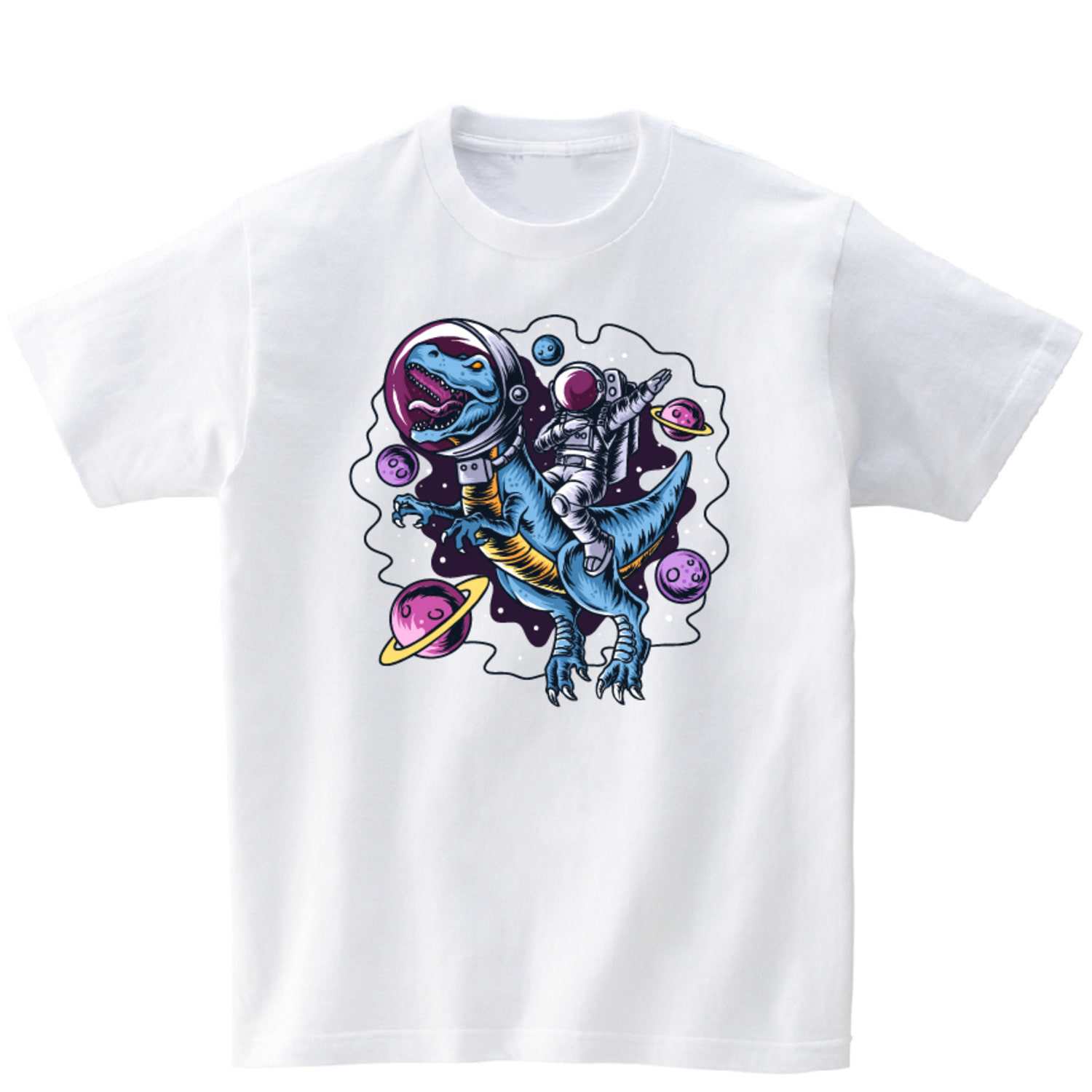 공룡 우주인 반팔 그래픽 티셔츠 기본 animal.43