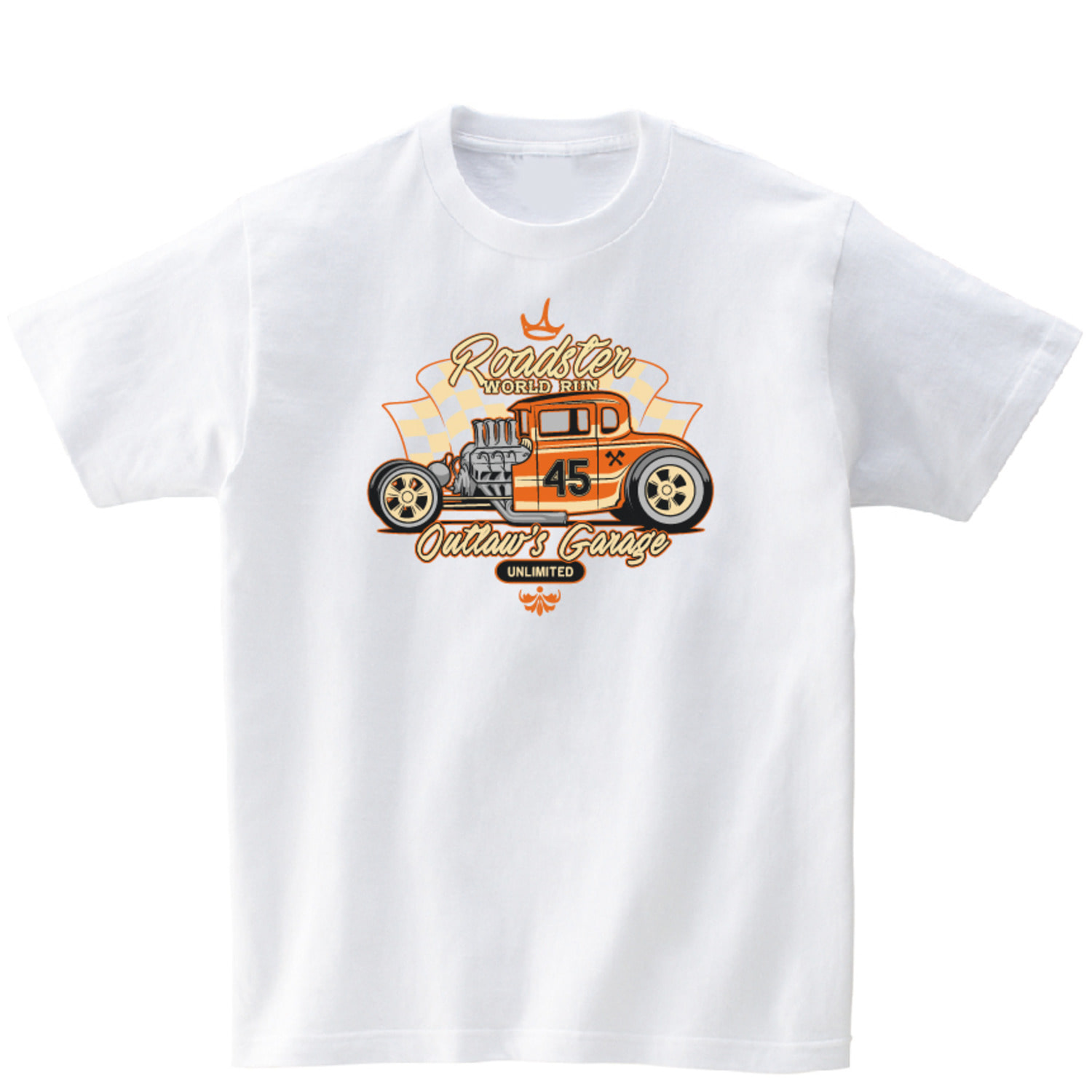 로드스터 빈티지 반팔 그래픽 티셔츠 기본 car.01
