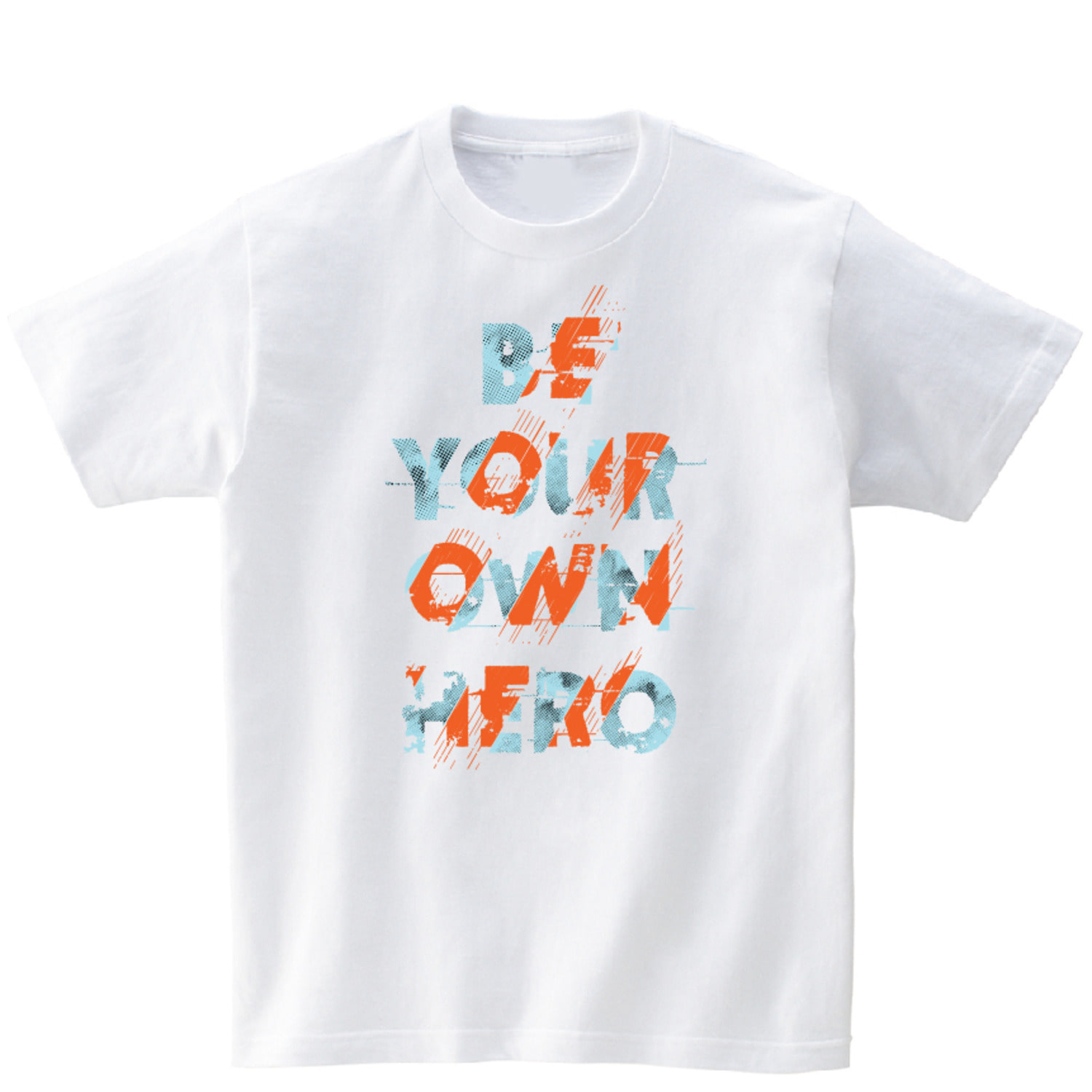 BE YOUR OWN HERO 반팔 그래픽 티셔츠 기본 typo.02