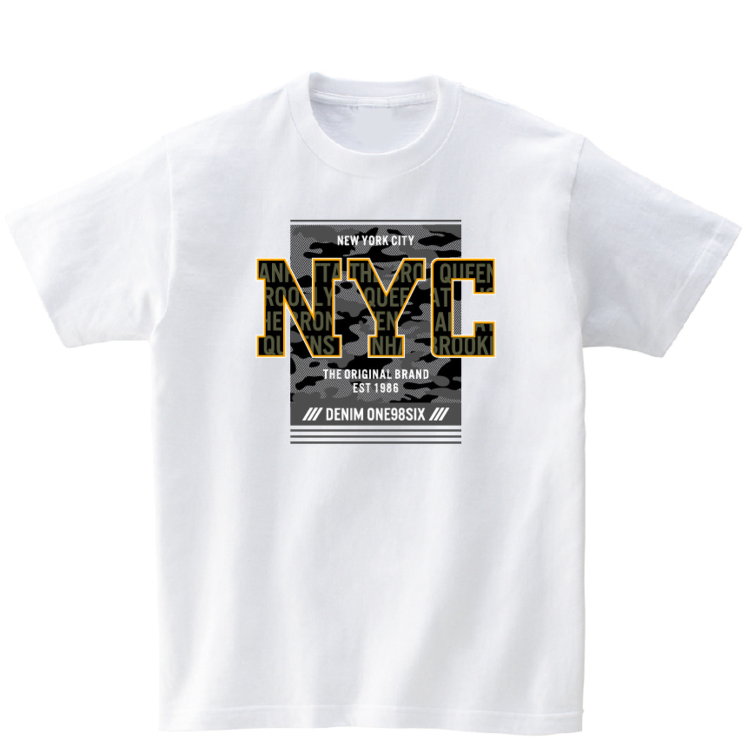 N.Y.C 반팔 그래픽 티셔츠 기본 tour.14