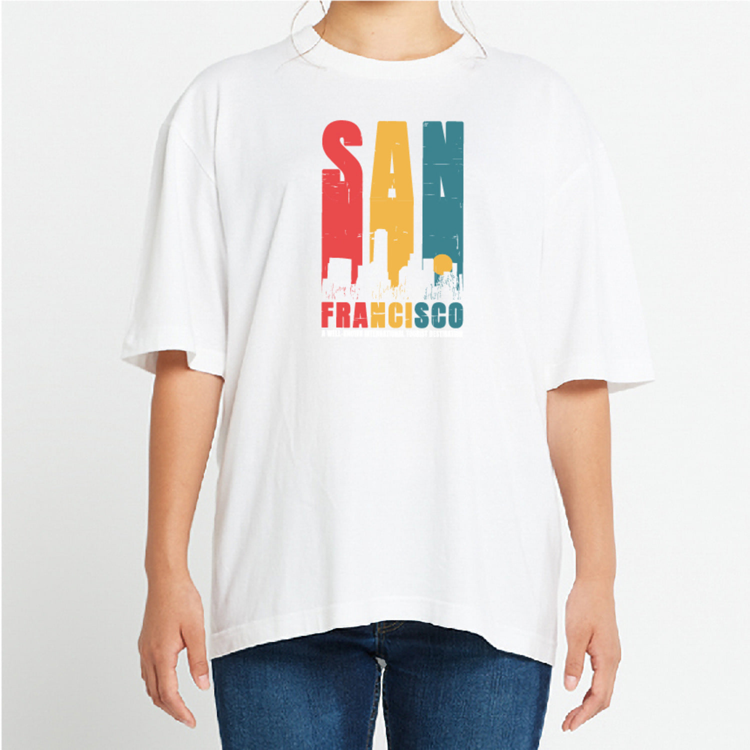S.F 여행 그래픽 오버핏 티셔츠 휴가 tour.11