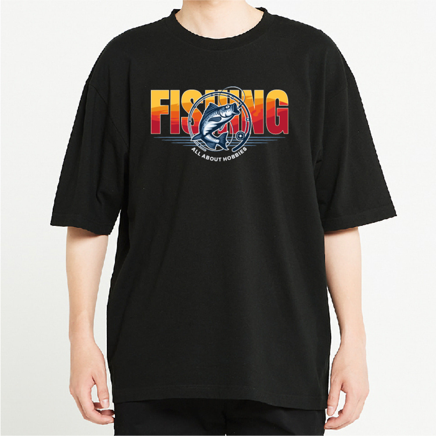 낚시그래픽 오버핏 티셔츠 fish.22