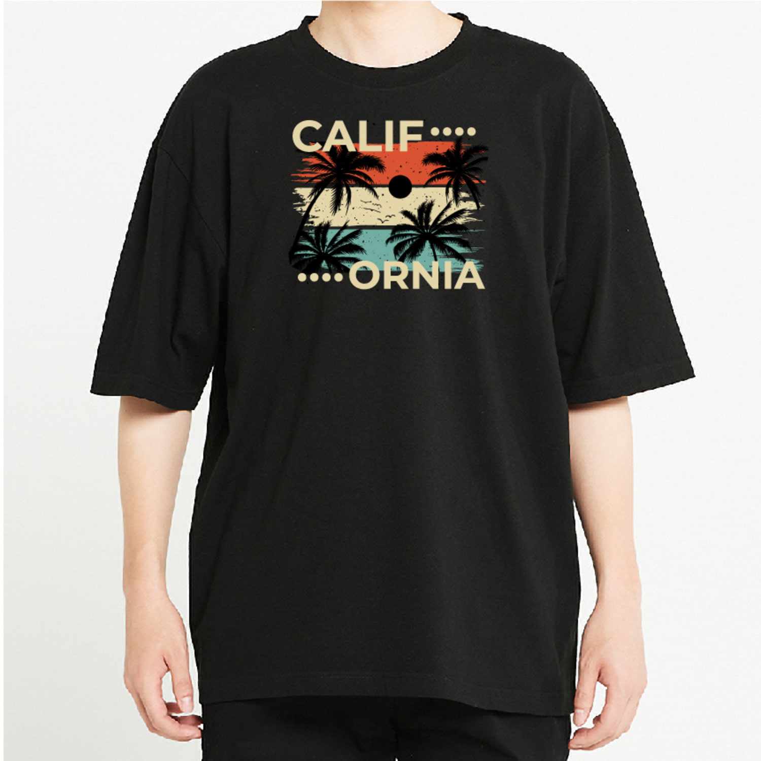 캘리포니아 여행 그래픽 오버핏 티셔츠 휴가 tour.12
