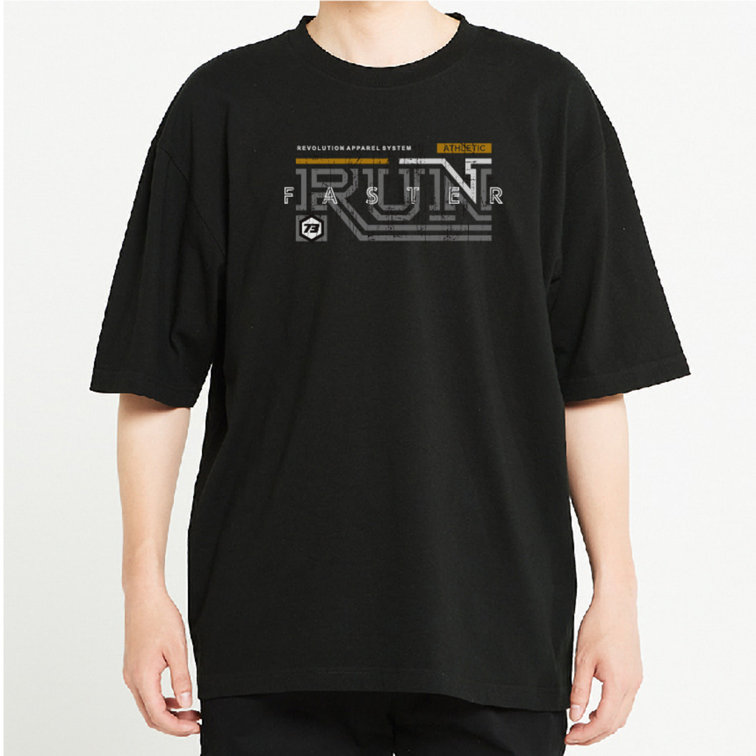RUN 여행 그래픽 오버핏 티셔츠 휴가 tour.22