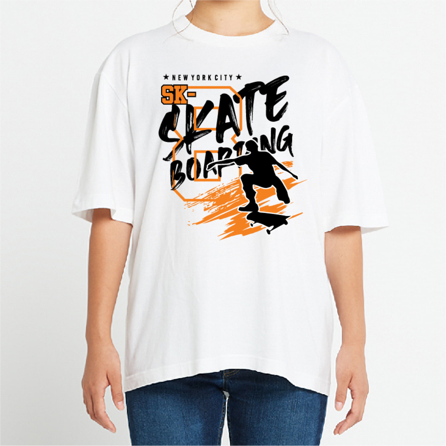 스케이트 그래픽 오버핏 티셔츠 health.16