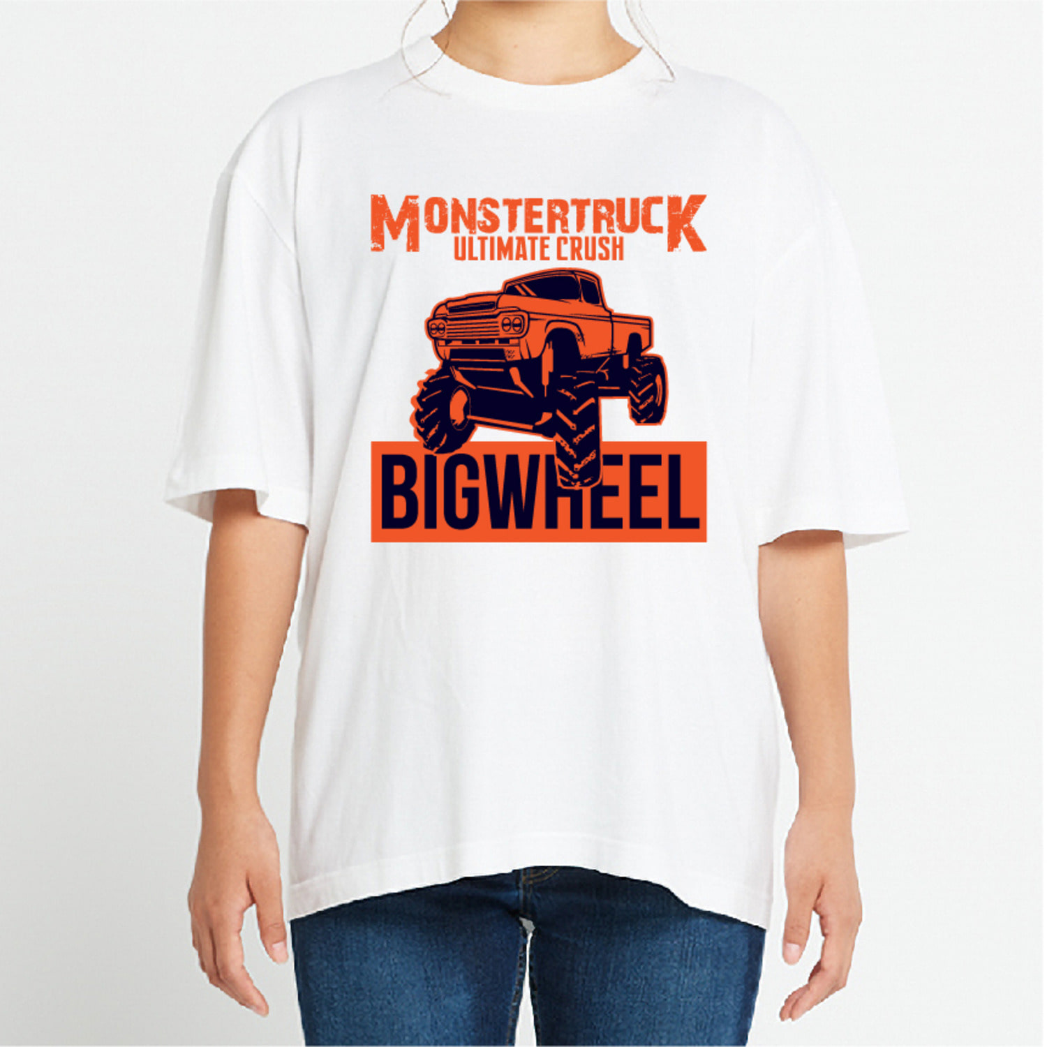 BIGWREEL 빈티지 그래픽 오버핏 티셔츠 car.08