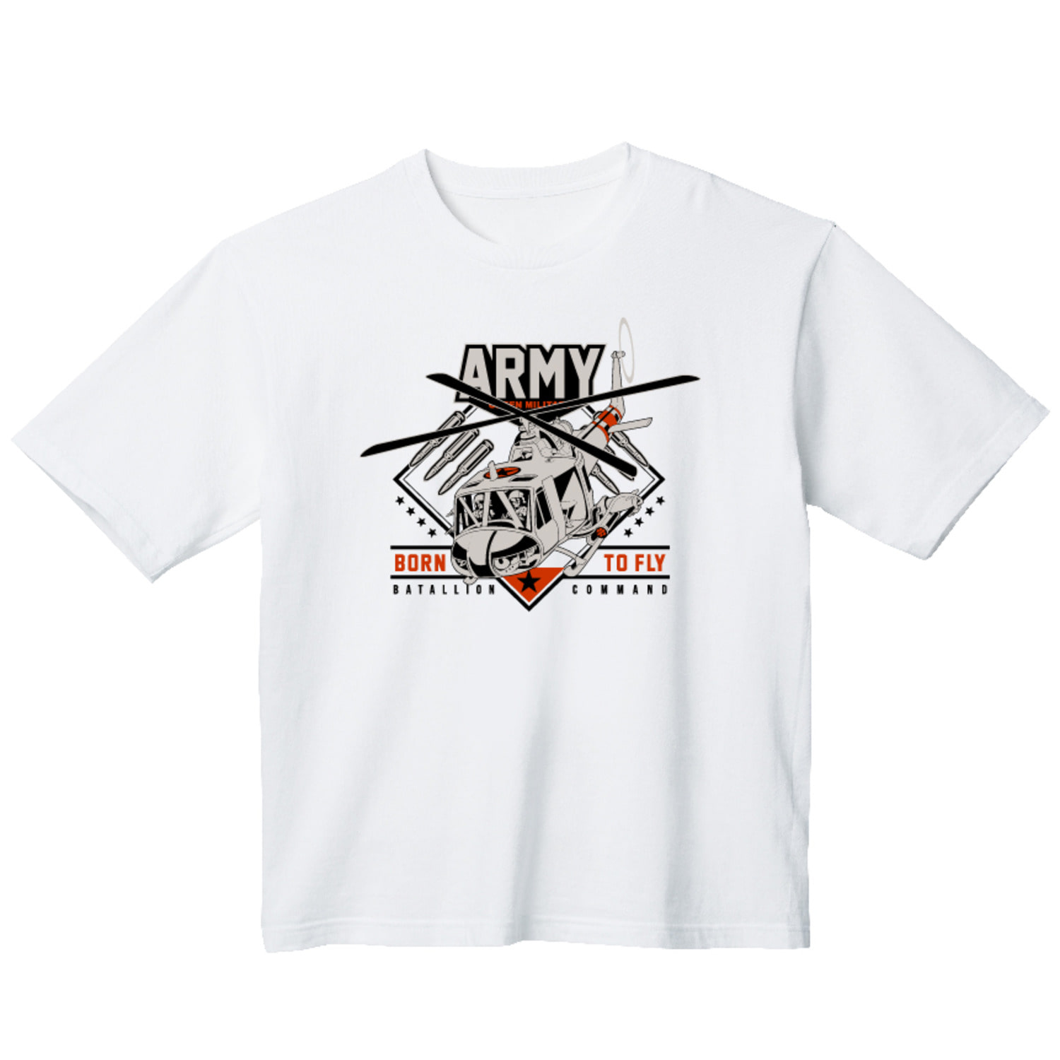 아미 그래픽 오버핏 티셔츠 army.01
