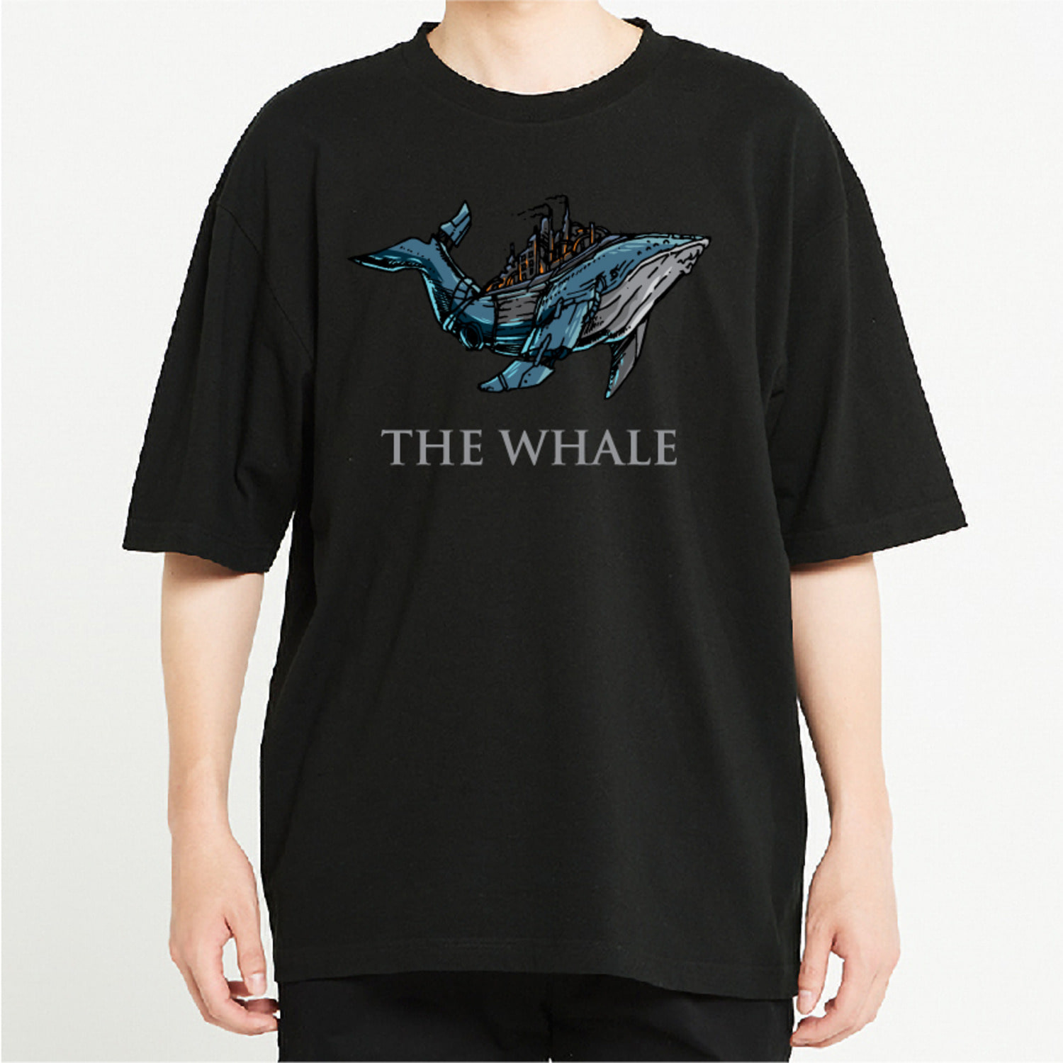 고래 빈티지 그래픽 오버핏 티셔츠 animal.30