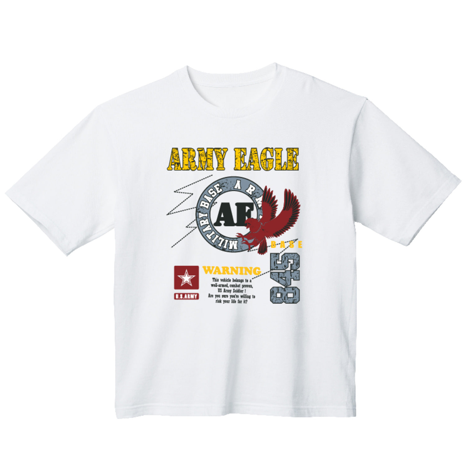 육군 독수리 그래픽 오버핏 티셔츠 army.26