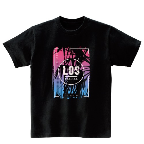 LOS 빈티지 반팔 그래픽 티셔츠 기본 tour.02