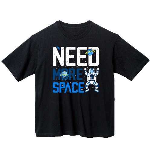 우주 레터링 그래픽 오버핏 티셔츠 typo.27