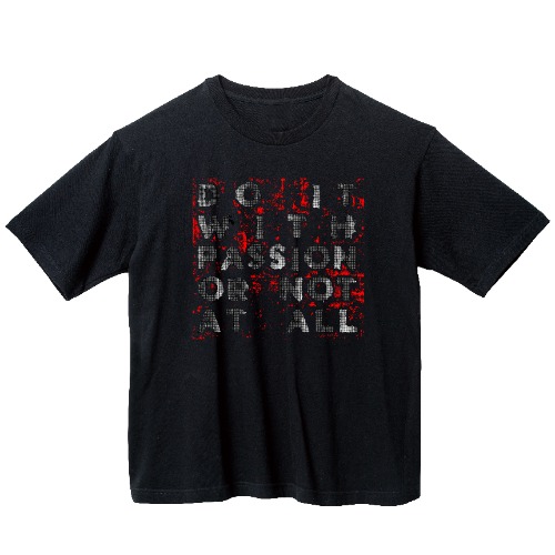 DO IT WITH PASSION 그래픽 오버핏 티셔츠 typo.05
