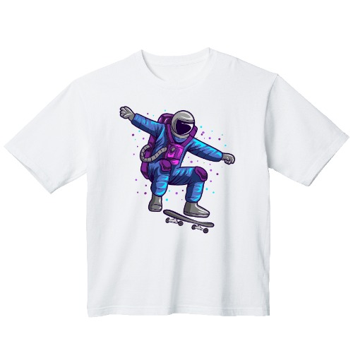 갤럭시 스키 보드 그래픽 오버핏 티셔츠 health.63