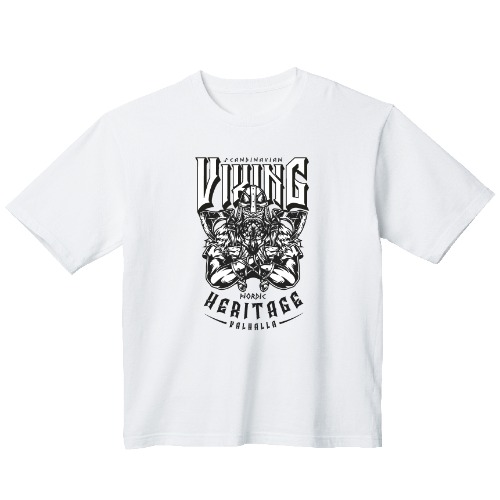 바이킹족 그래픽 오버핏 티셔츠 health.38