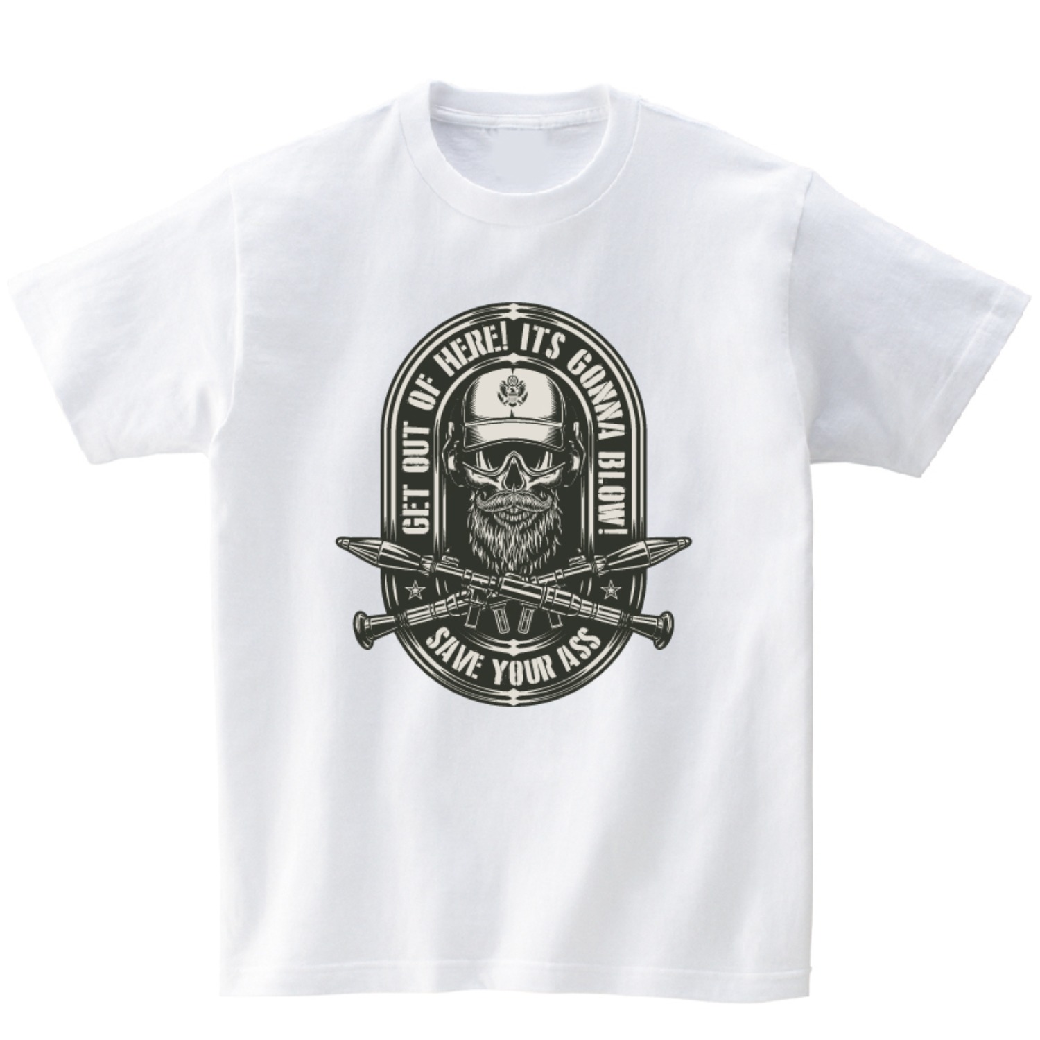 해골 밀리터리 반팔 그래픽 티셔츠 기본 army.05