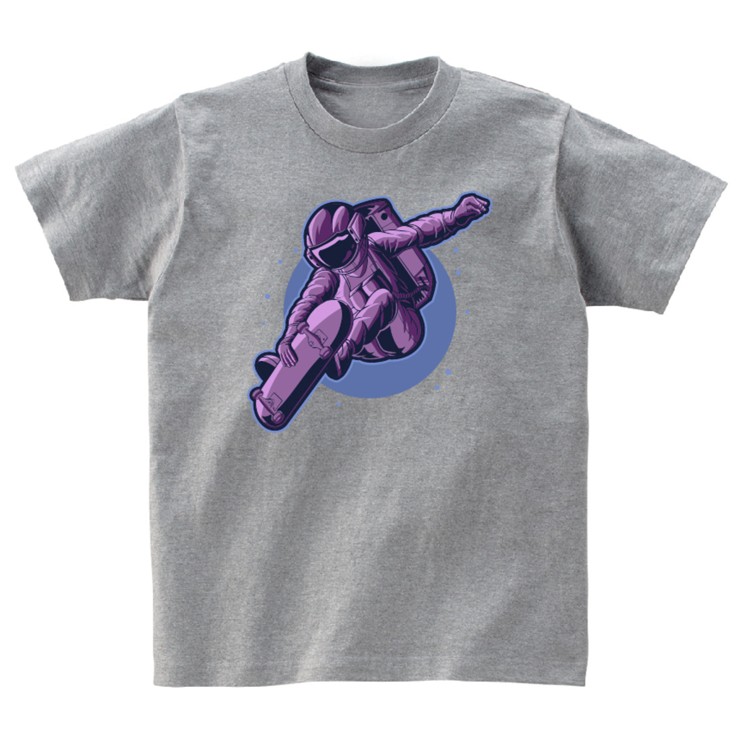 퍼플 우주인 반팔 그래픽 티셔츠 기본 health.71