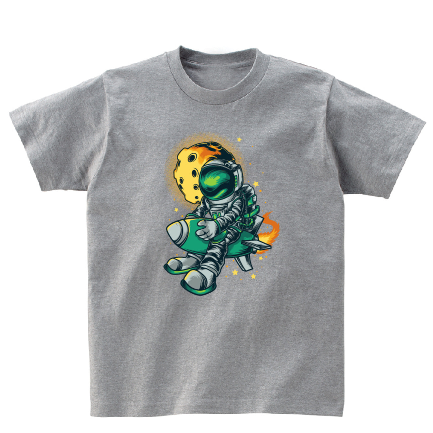 로켓 우주선 반팔 그래픽 티셔츠 기본 art.34
