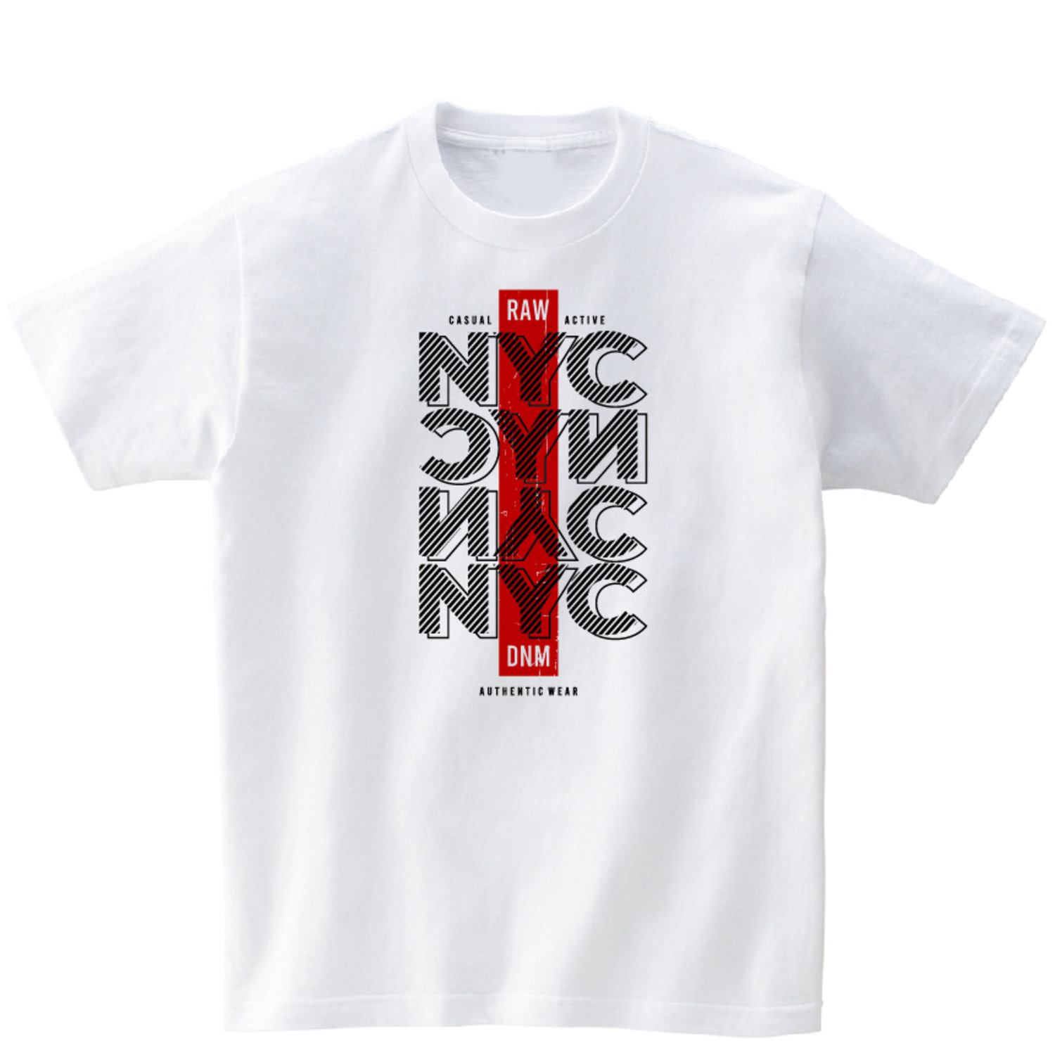 N.Y. 거울 반팔 그래픽 티셔츠 기본 tour.29