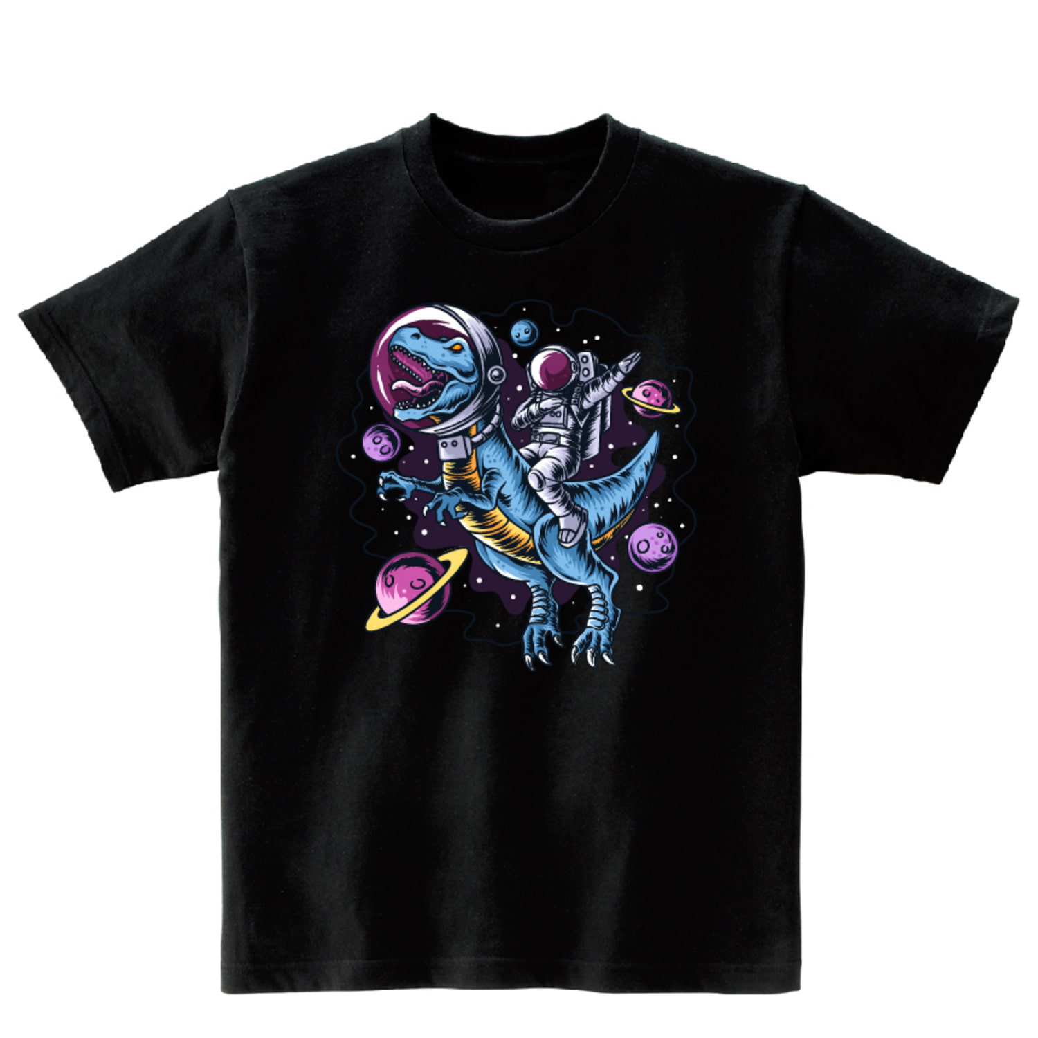 공룡 우주인 반팔 그래픽 티셔츠 기본 animal.43
