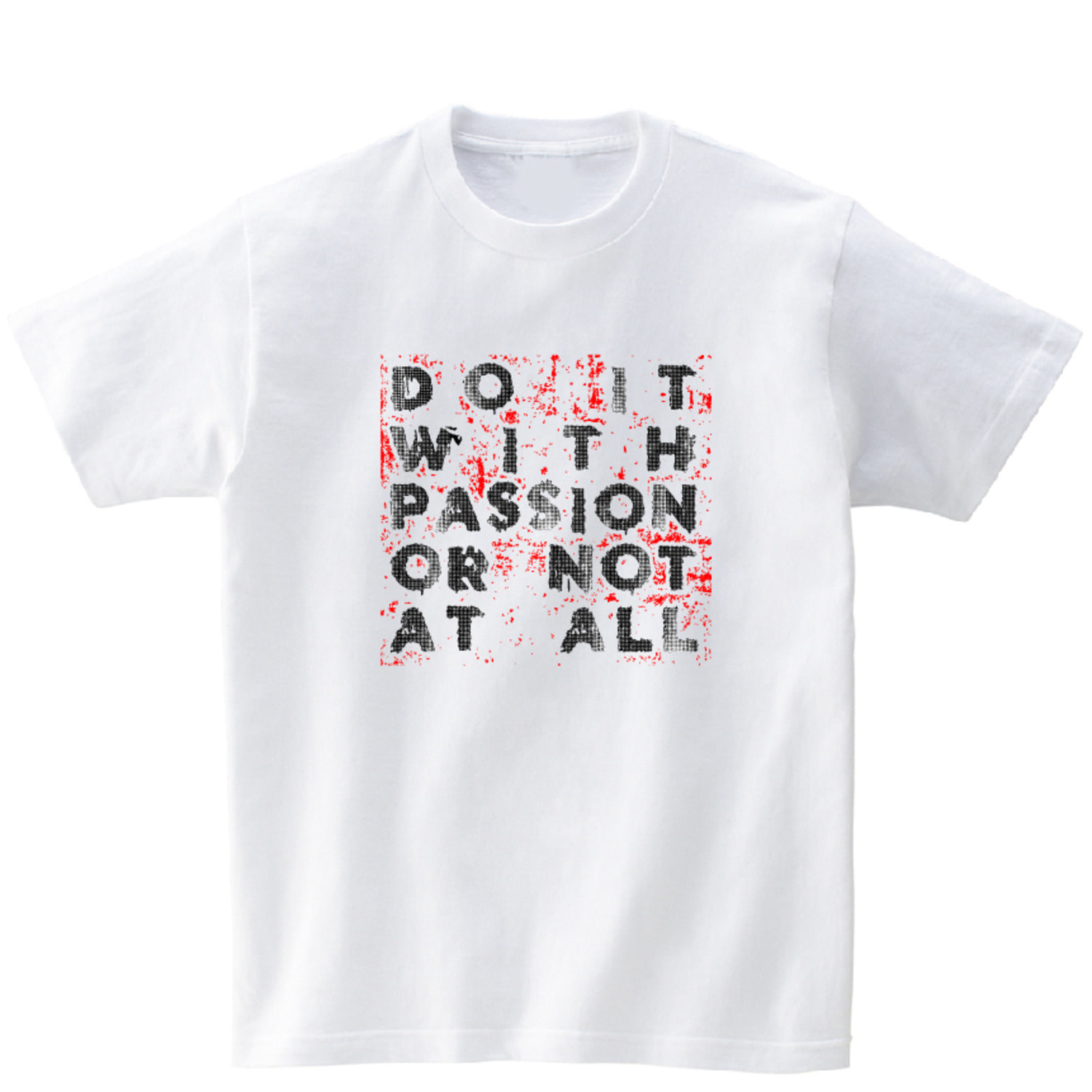 DO IT WITH PASSION 반팔 그래픽 티셔츠 기본 typo.05