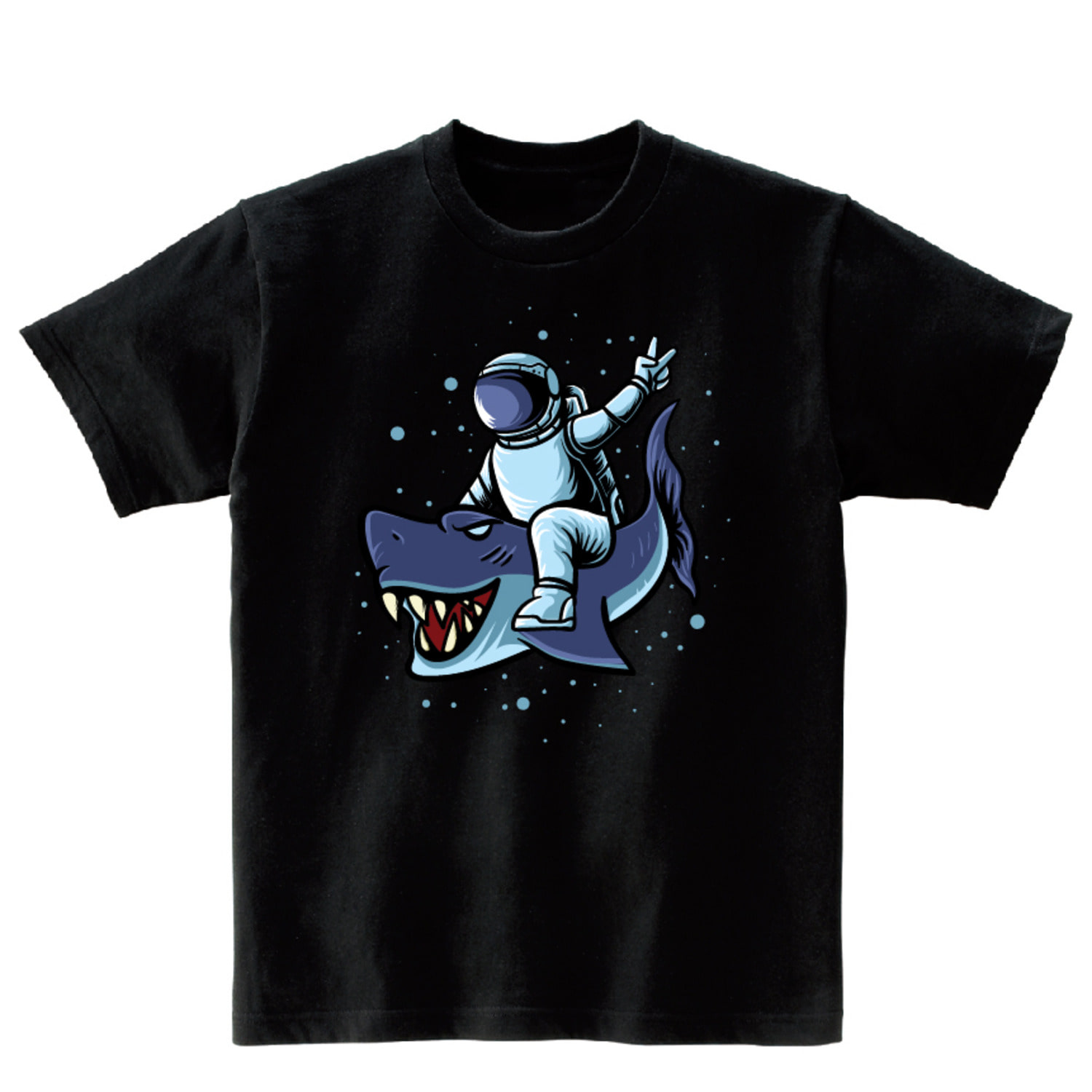 상어 우주인 반팔 그래픽 티셔츠 기본 animal.24