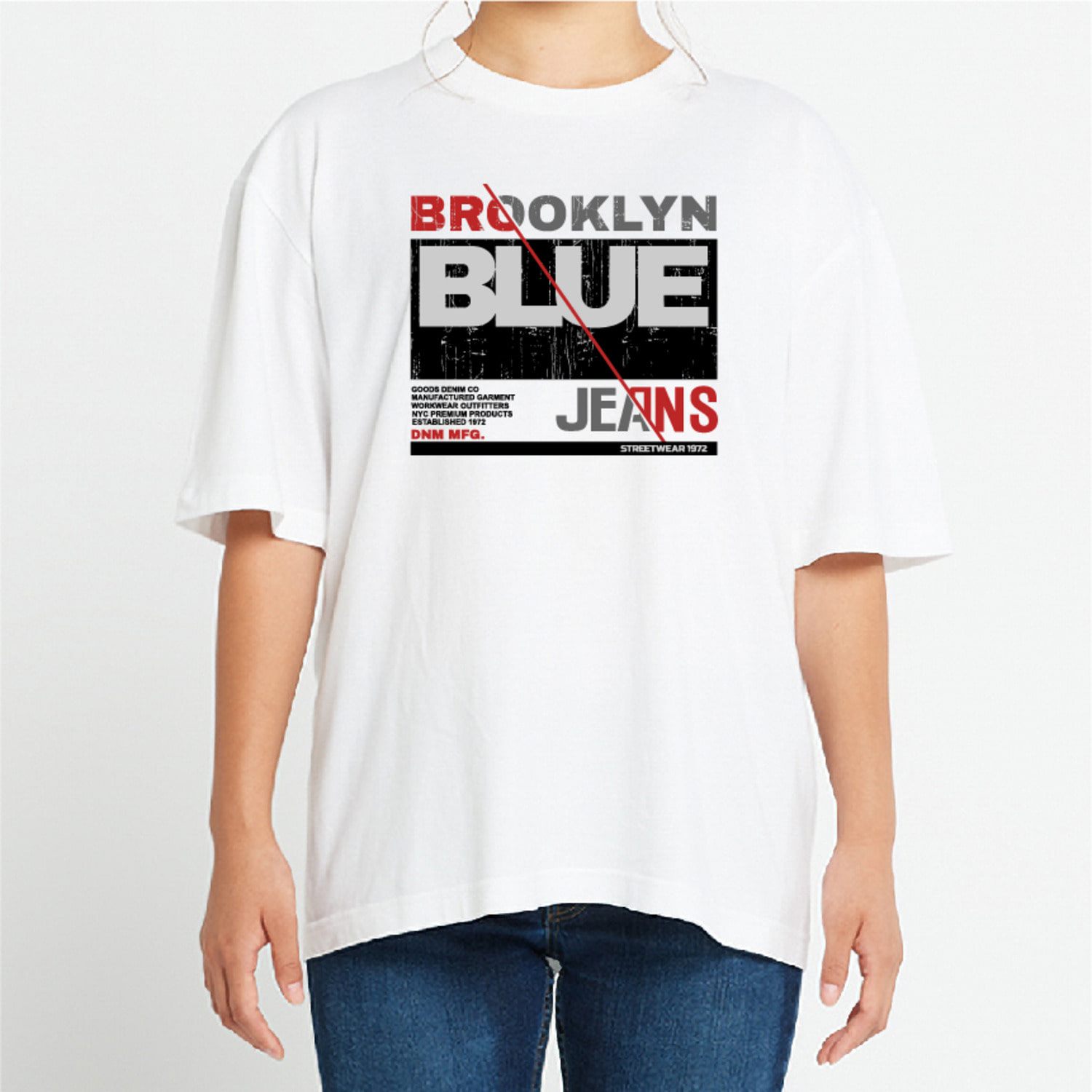 BROOKLYN 여행 그래픽 오버핏 티셔츠 휴가 tour.24
