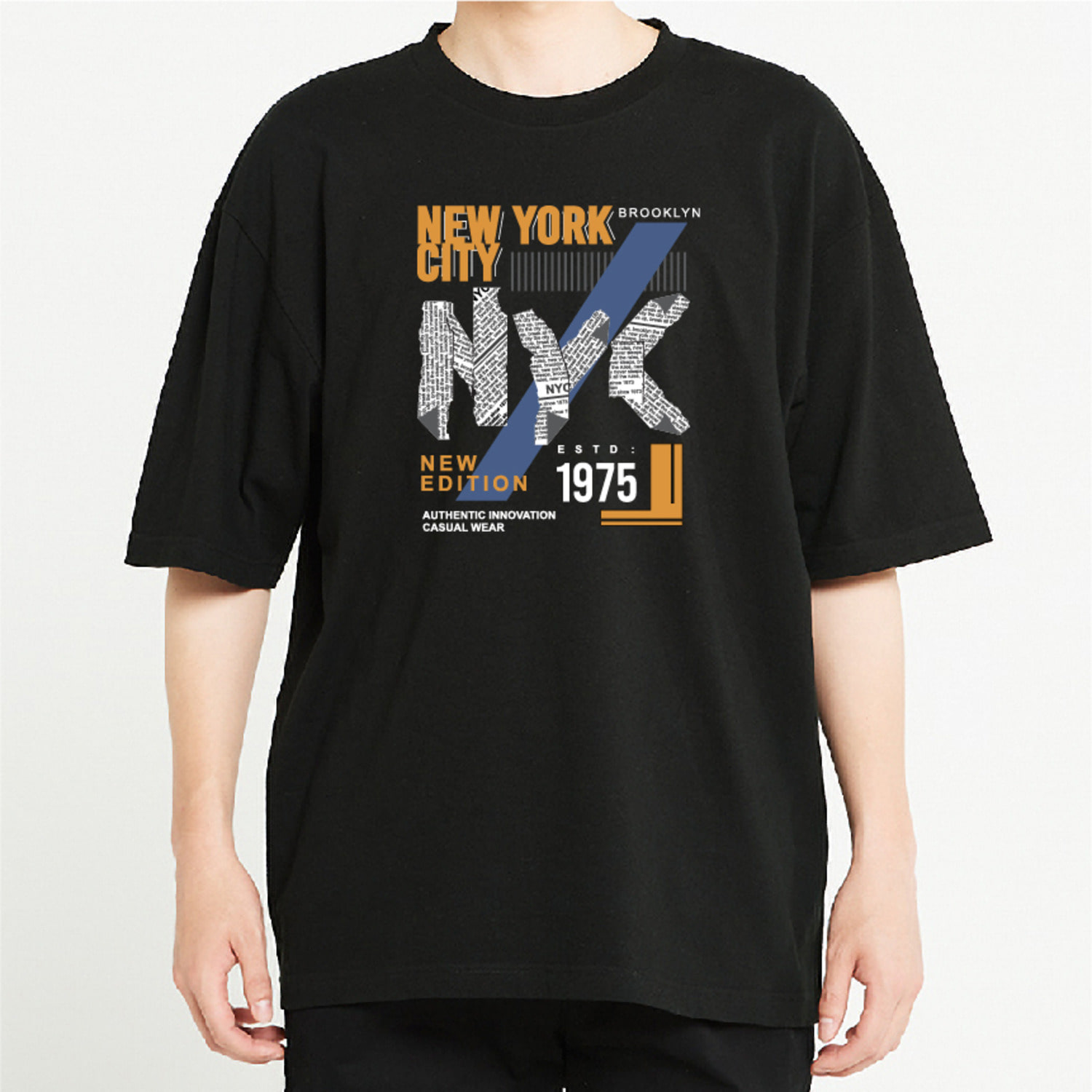 N.Y.K CITY 여행 그래픽 오버핏 티셔츠 휴가 tour.10