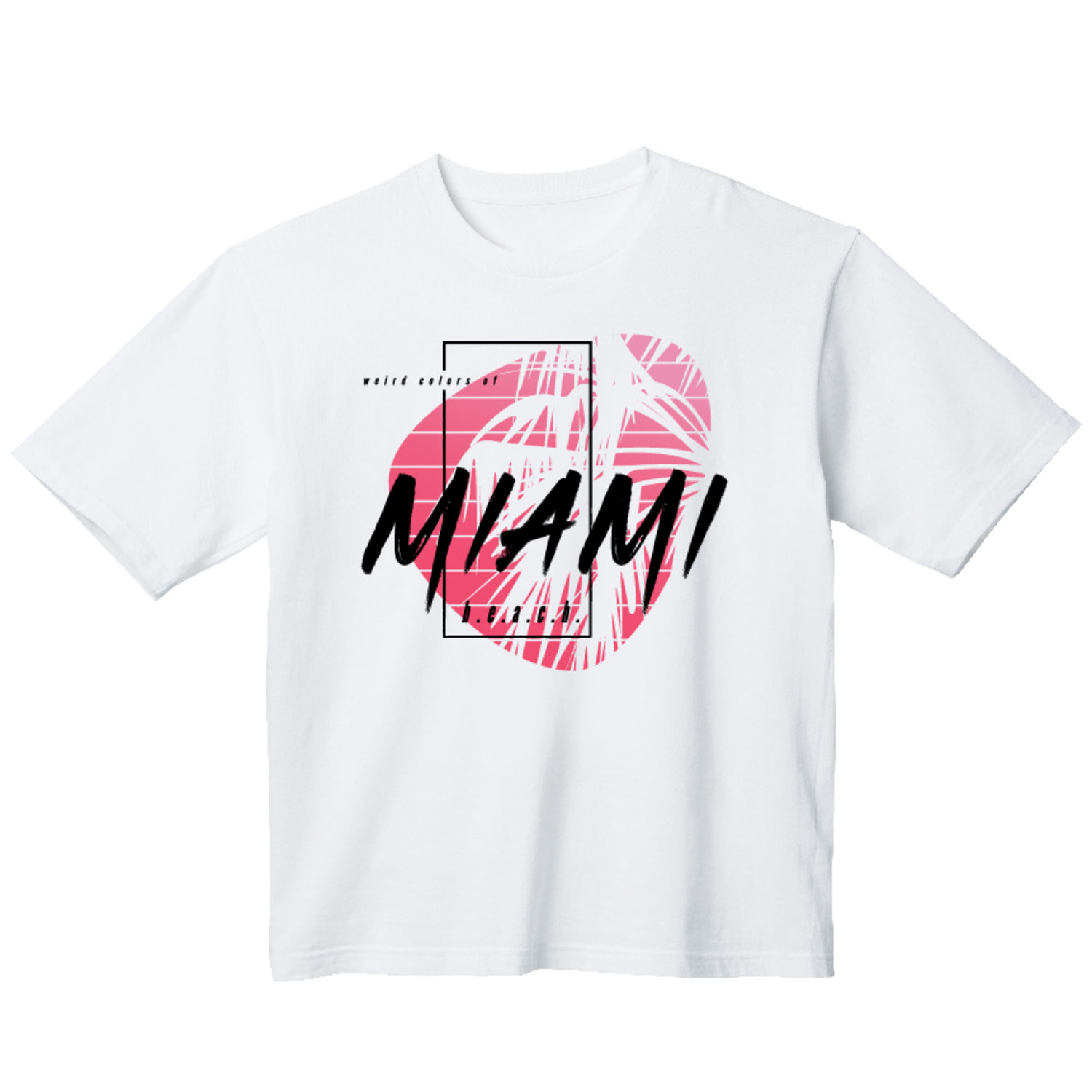 MIAMI여행 그래픽 오버핏 티셔츠 휴가 tour.01
