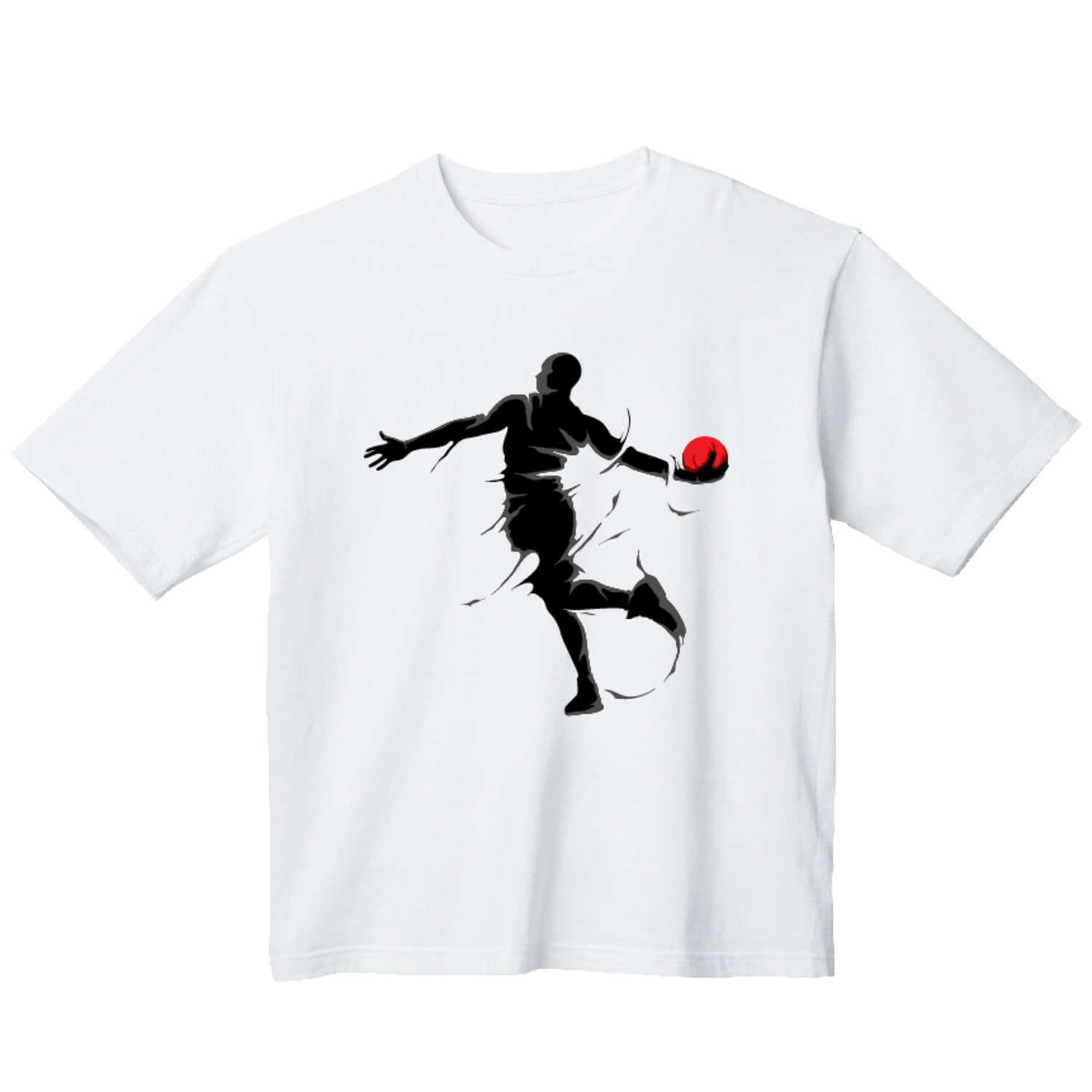 농구 그래픽 오버핏 티셔츠 health.17