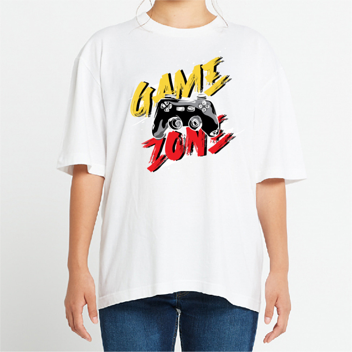 게임 그래픽 오버핏 티셔츠 game.01