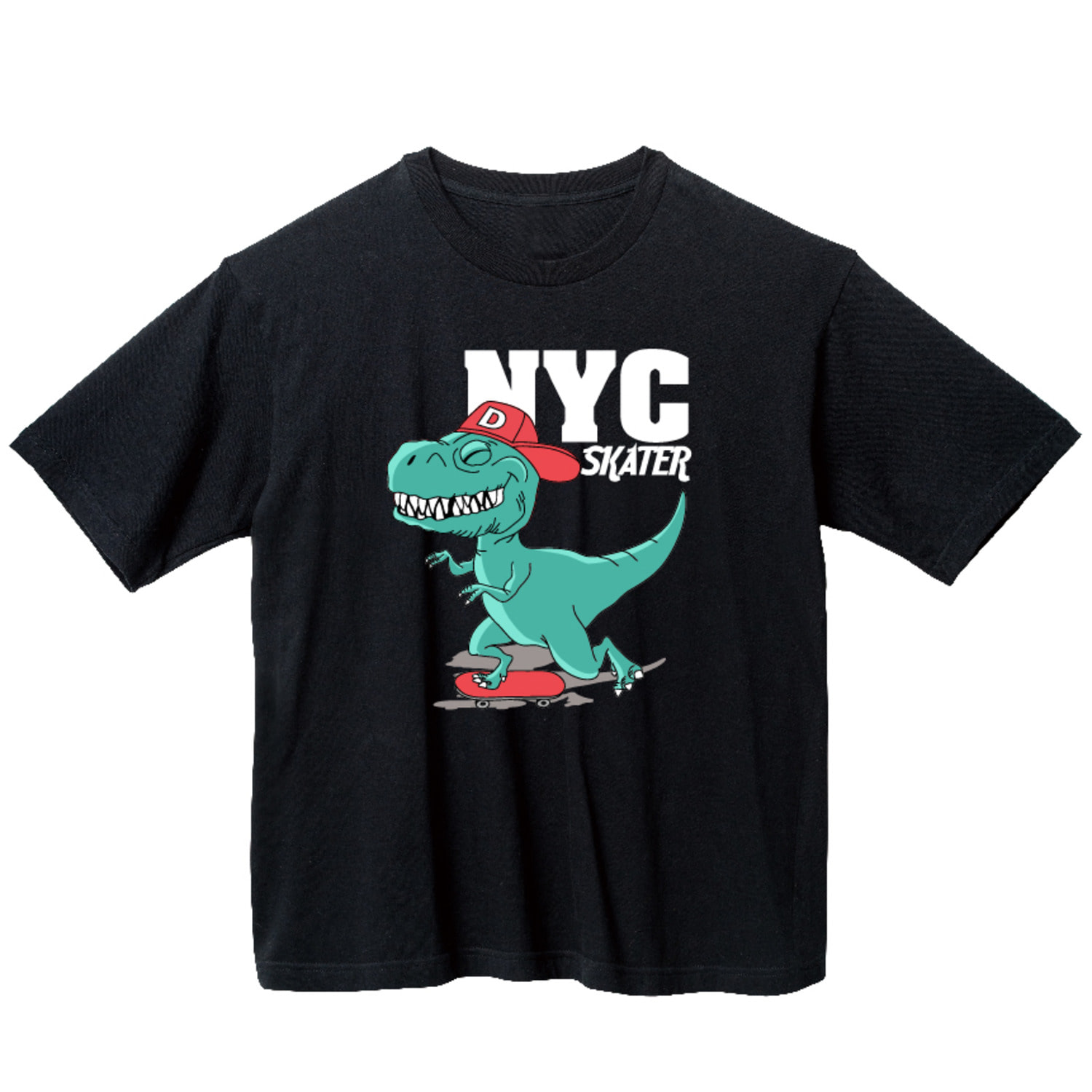 스케이트 공룡 그래픽 오버핏 티셔츠 animal.05