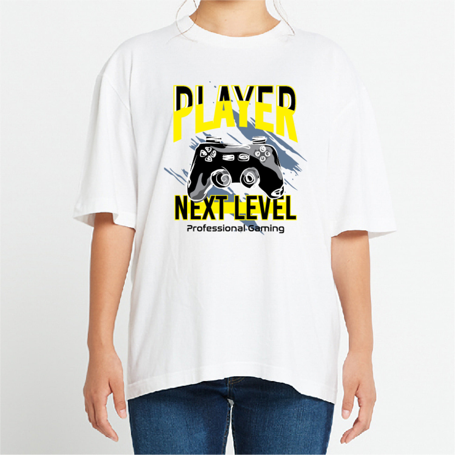 플레이어 넥스트레벨 그래픽 오버핏 티셔츠 game.02