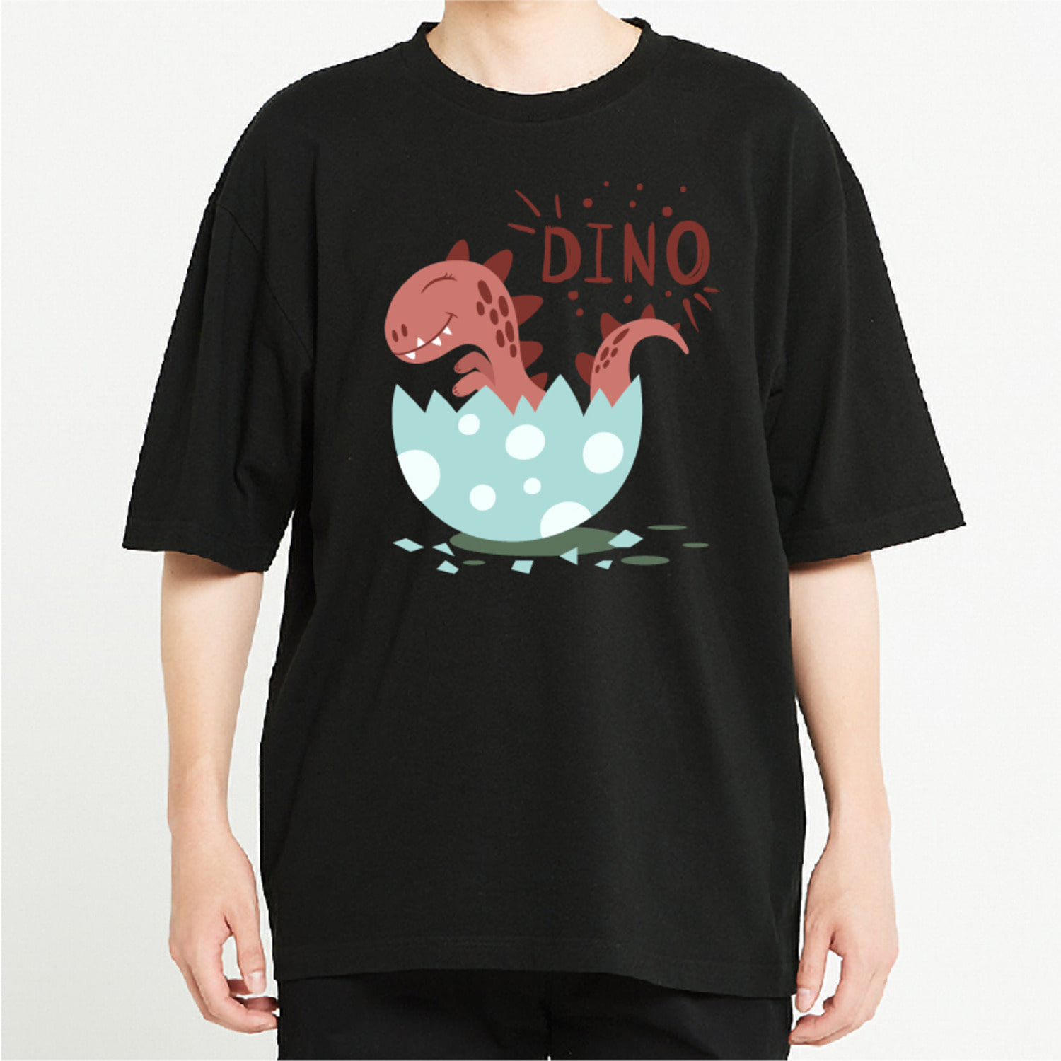 공룡 다이노 그래픽 오버핏 티셔츠 animal.14