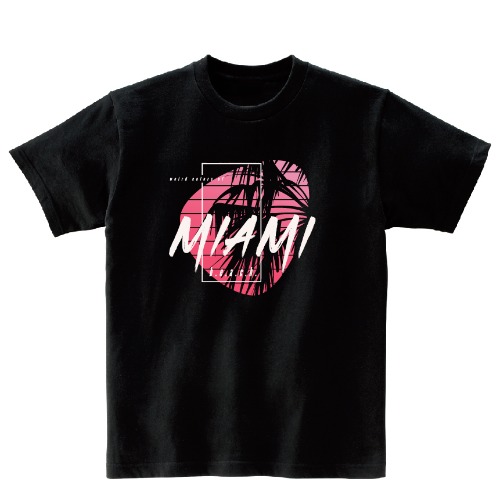 MIAMI 반팔 그래픽 티셔츠 기본 tour.01