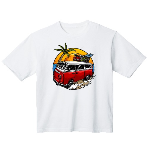 여름 여행 그래픽 오버핏 티셔츠 휴가 tour.03