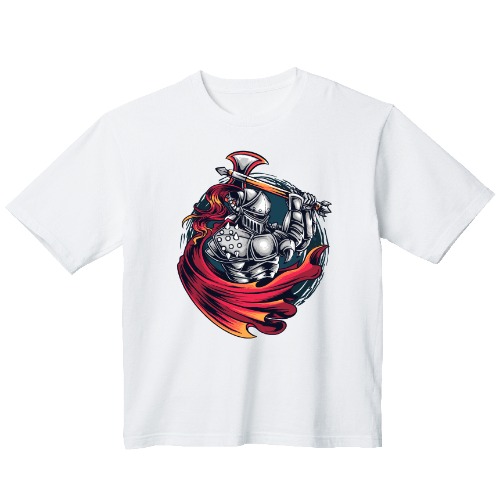 빨간 망토 전사 그래픽 오버핏 티셔츠 health.05
