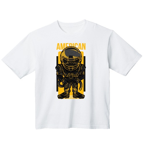 로봇 그래픽 오버핏 티셔츠 art.02