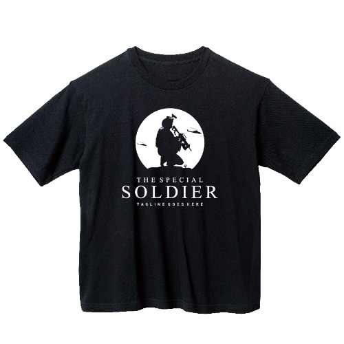 군인 그래픽 오버핏 티셔츠 army.02