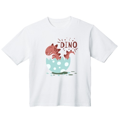 공룡 다이노 그래픽 오버핏 티셔츠 animal.14